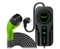 Qoltec Mobilna ładowarka EV z regulacją 2w1 Typ2 (3.5kW, 230V, 5m) - 1483424 - zdjęcie 1